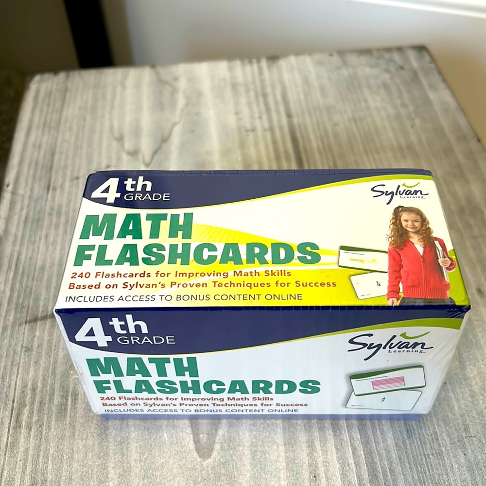 SYLVAN MATH FLASHCARDS UNOPENED
